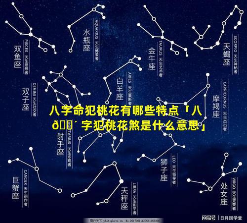 八字命犯桃花有哪些特点「八 🐴 字犯桃花煞是什么意思」